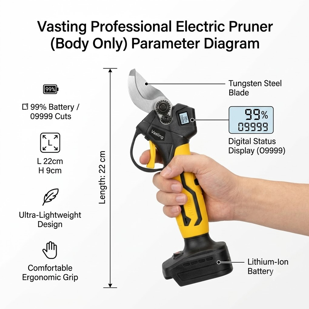 กรรไกรตัดแต่งกิ่งไฟฟ้าไร้สาย ไ - Gardening Tools Vegetables บทวิจารณ์และราคา